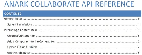 API