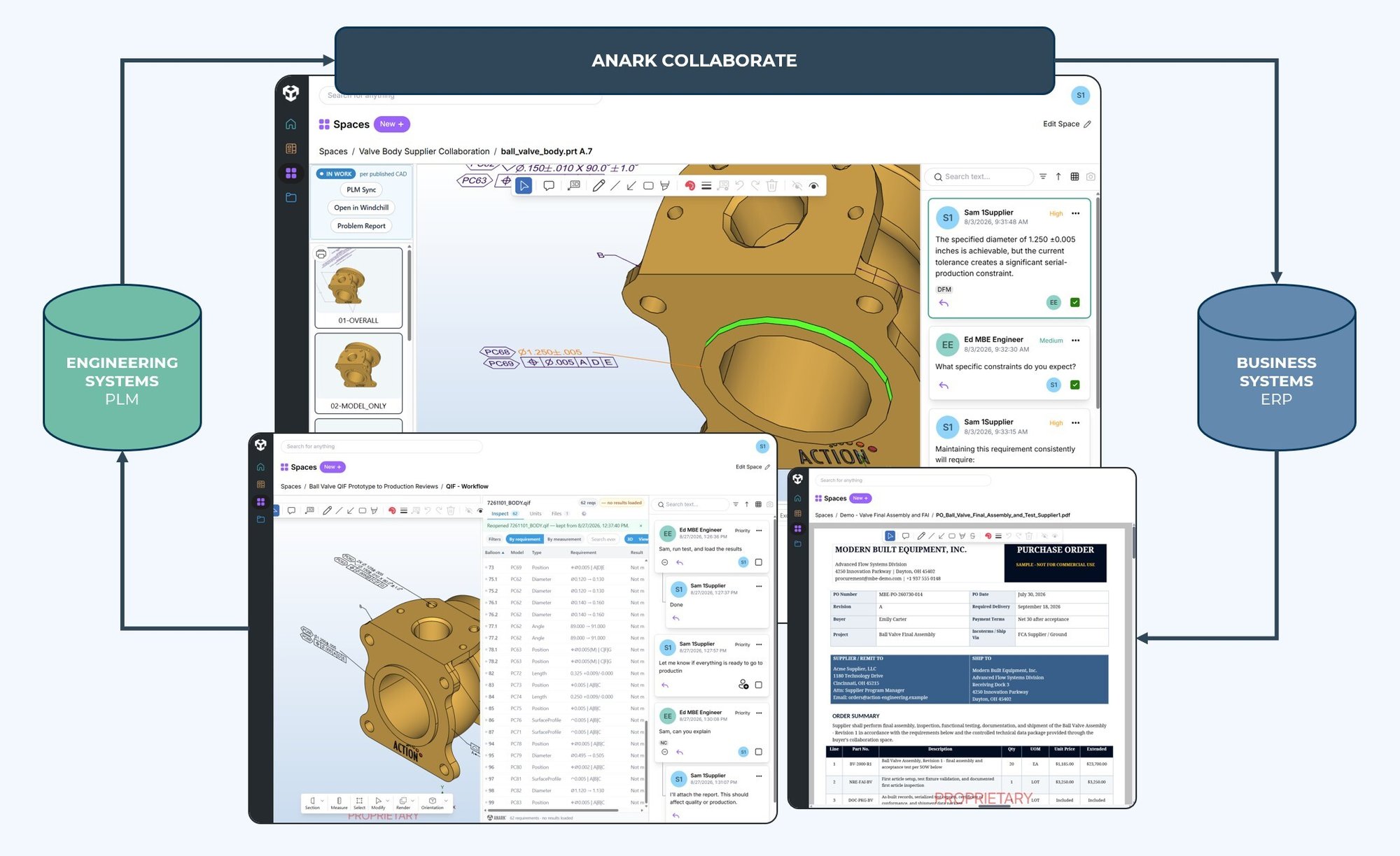 Anark Collaborate connecting engineering PLM and business ERP systems with contextual supplier collaboration Anark Collaborate connecting engineering PLM and business ERP systems with contextual supplier collaboration