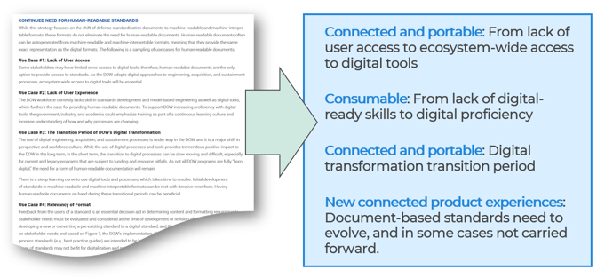 DoW Continued need for human-readable digital engineering data