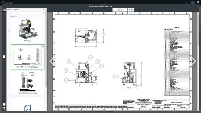 Sample Anark TDP with 3D MBD CAD, 2D legacy Drawings, Documents, BOM and More