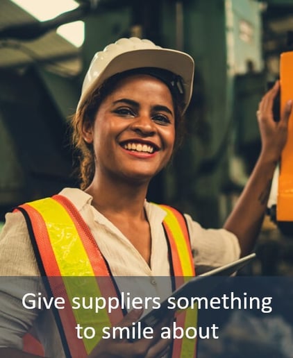 Model-based supplier collaboration dashboard showing secure data exchange with external partners