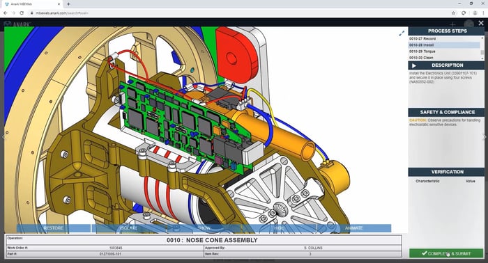 Intelligent Work Instructions for Nose Cone Assembly